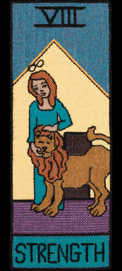 Tarot 08 Tarot Strength Nr Cropped 15in Alpha