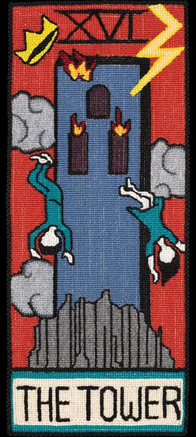 Tarot 16 Tarot The Tower Nr Cropped 15in Alpha