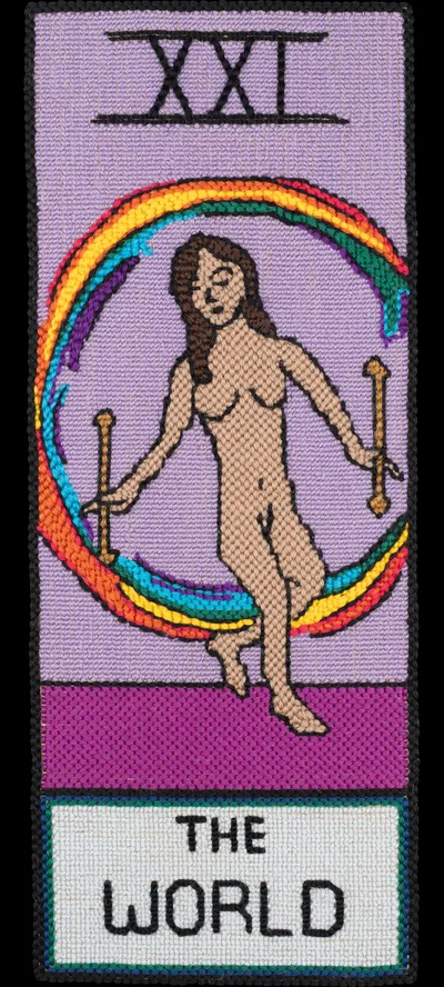 Tarot 21 Tarot The World Nr Cropped 15in Alpha