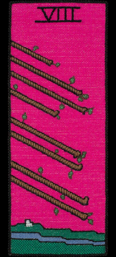 Tarot 29 Tarot 8 Of Wands Nr Cropped 15in Alpha