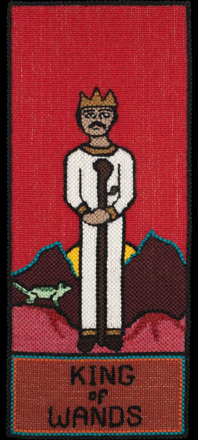 Tarot 35 Tarot King Of Wands Nr Cropped 15in Alpha