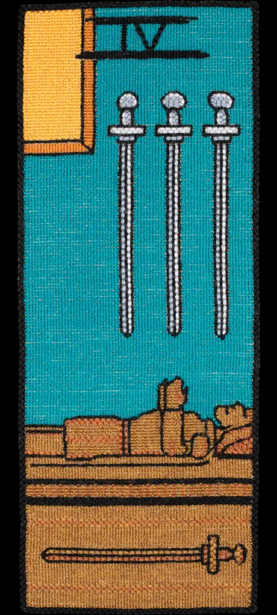 Tarot 39 Tarot 4 Of Swords Nr Cropped 15in Alpha