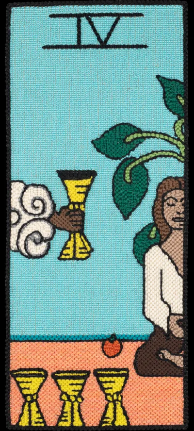 Tarot 53 Tarot 4 Of Cups Nr Cropped 15in Alpha