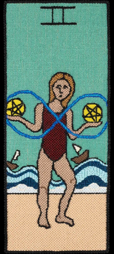 Tarot 65 Tarot 2 Of Pentacles Nr Cropped 2 15in Alpha