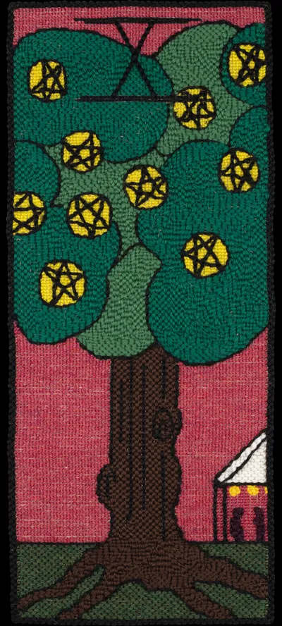 Tarot 73 Tarot 10 Of Pentacles Nr Cropped 15in Alpha